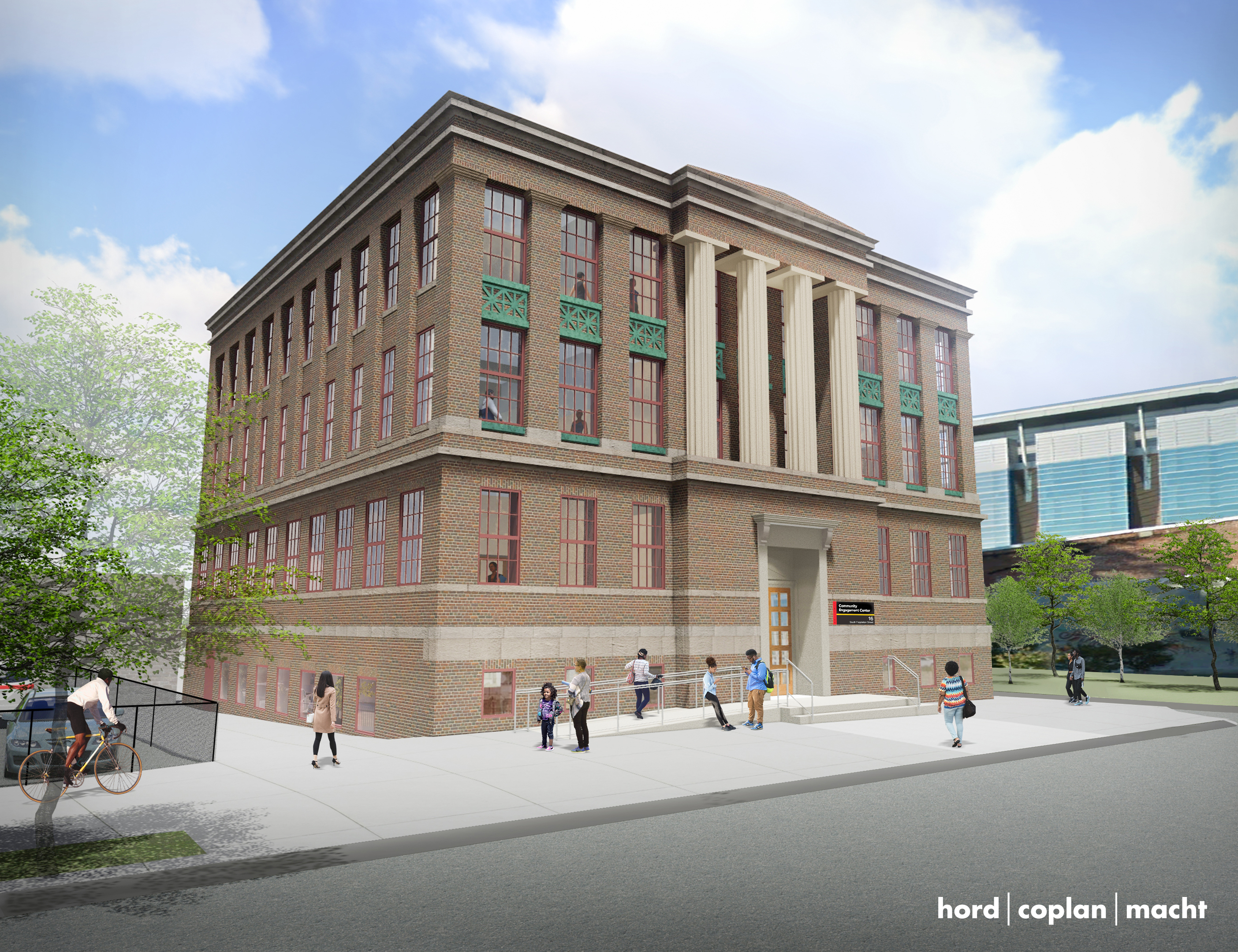 Artist's rendering of the University of Maryland, Baltimore's new Community Engagament Center.